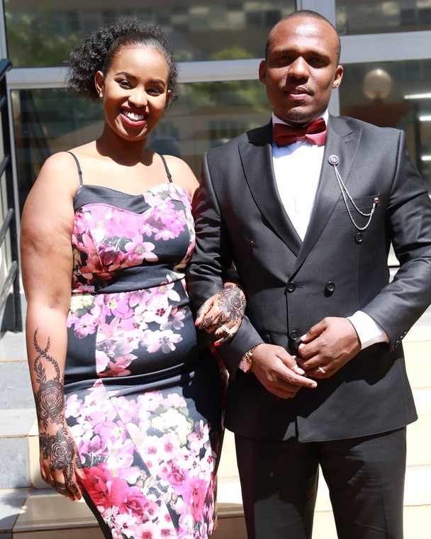 Ben Kitili with his Wife Amina Mude (Instagram) 