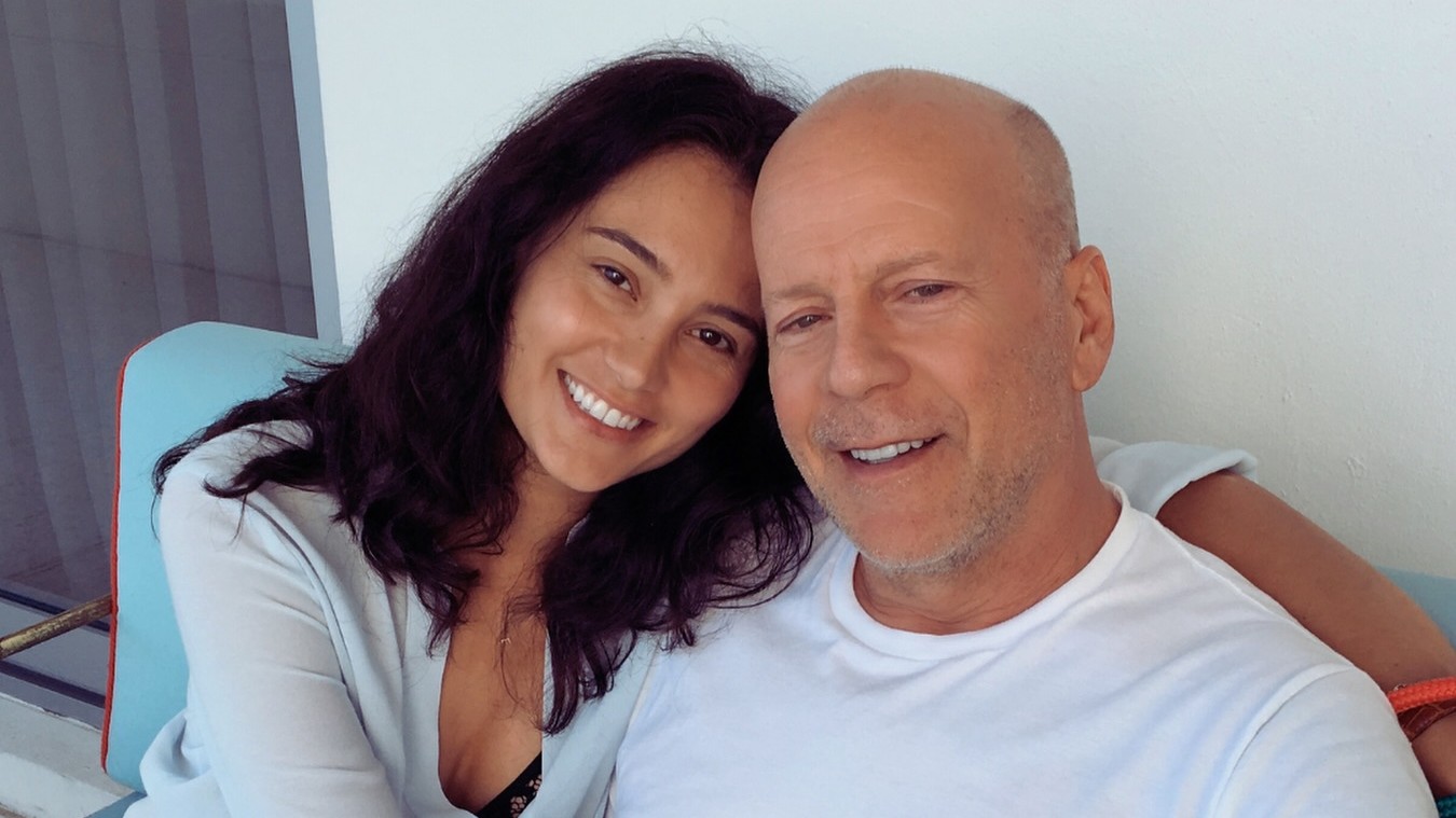 Herec Bruce Willis a jeho manželka manželka Emma Heming Willis.