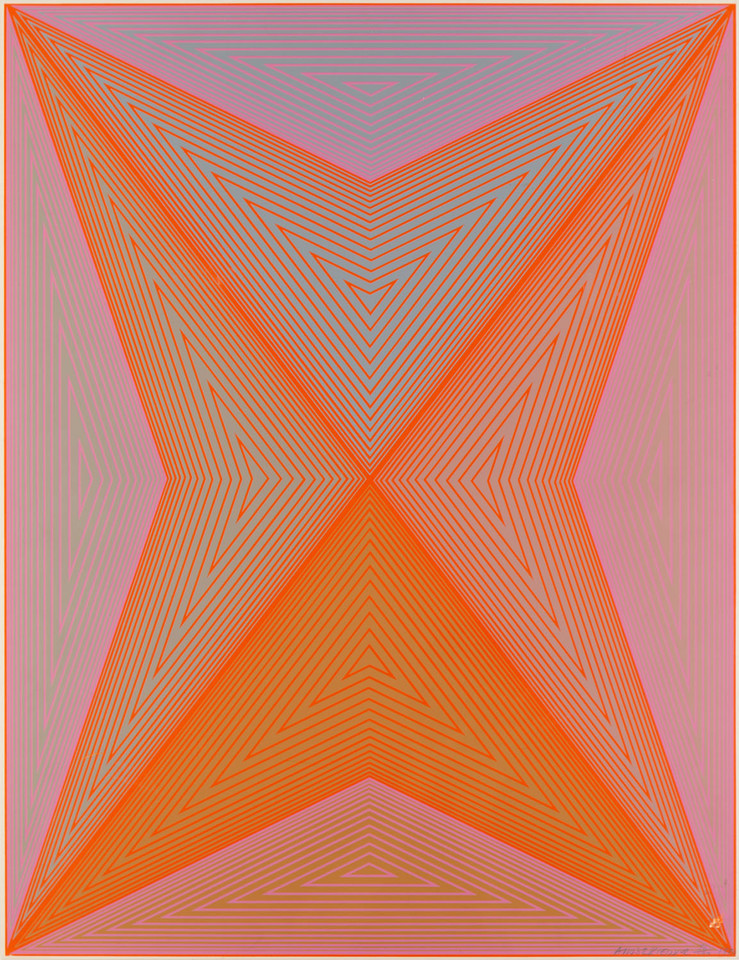 Wystawa i aukcja "Grafika artystyczna. Sztuka Współczesna". Richard Anuszkiewicz, "Inward Eye" (1970)