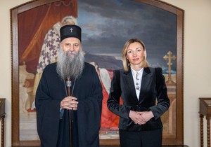 Patrijarh Porfirije i ministarka Tatjana Macura 