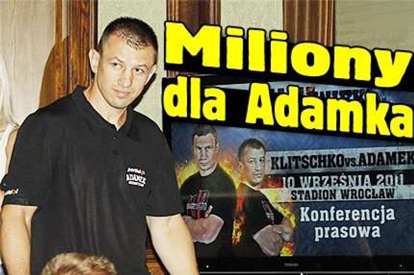 Miliony dla Adamka