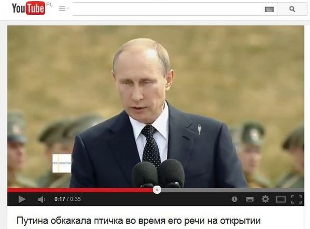 Władimir Putin zaatakowany przez ... ptaka [WIDEO]