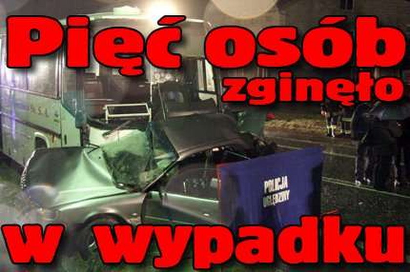 Pięć osób zginęło w wypadku