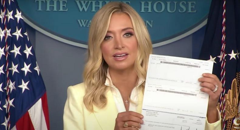 White House press secretary, Kayleigh McEnany