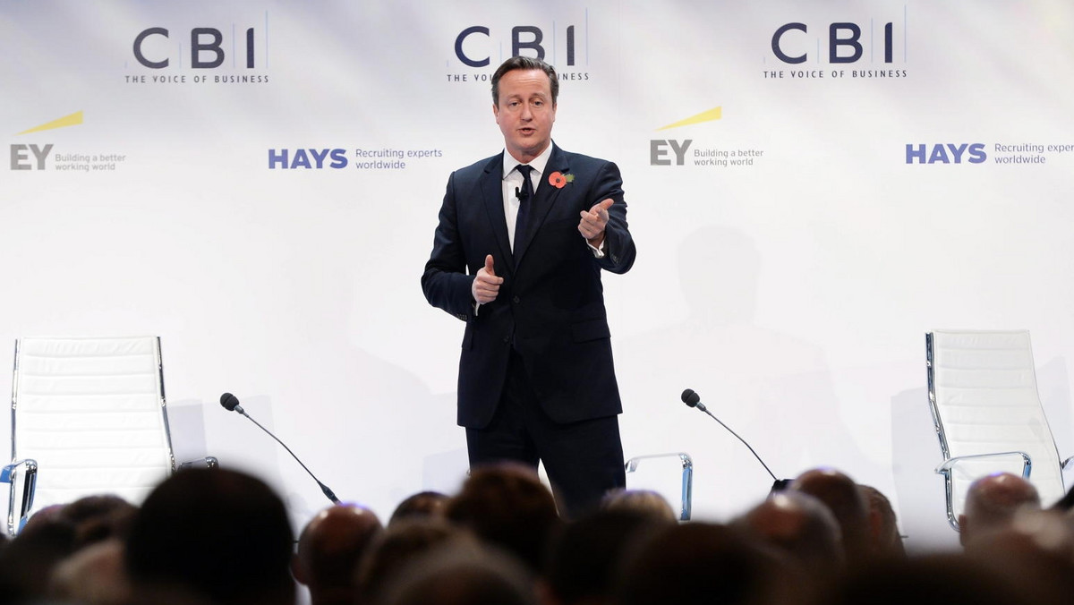 Najbardziej wpływowa organizacja brytyjskiego biznesu, Brytyjska Konfederacja Przemysłu CBI zainaugurowała kampanię za pozostaniem Wielkiej Brytanii w Unii Europejskiej. Zdaniem komentatorów premier David Cameron z ulgą przyjął tak wyraźny głos będący przeciwwagą dla coraz głośniejszego lobby eurosceptyków.