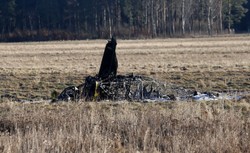 Wypadek awionetki w Zegrzu Pomorskim. Pilot wypadł przed uderzeniem maszyny w ziemię