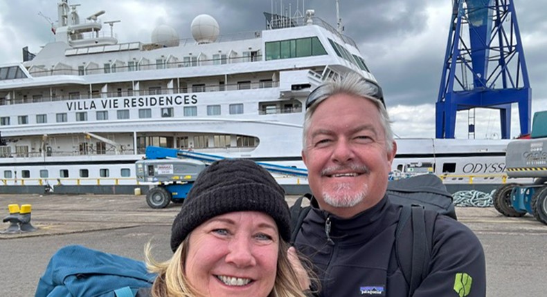 Lanette Canen and Johan Bodin sold their car rental business in Hawaii to move onto the residential cruise ship Villa Vie Odyssey.Lanette Canen