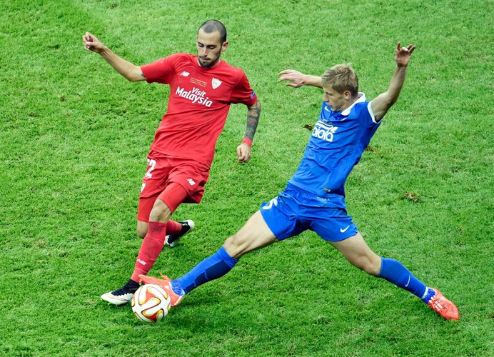 Grzegorz Krychowiaka w barwach Sevilli wygrał Ligę Europy