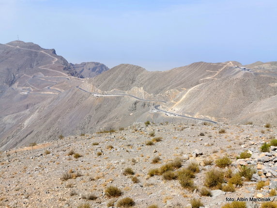 Najdłuższa tyrolka na świecie Zipline Jebel Jais w regionie Ras al-Chajma, ZEA