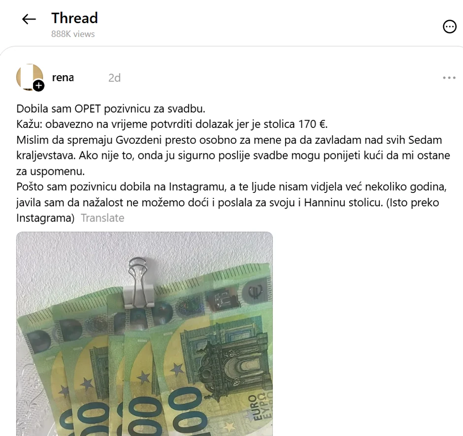 Threads objava