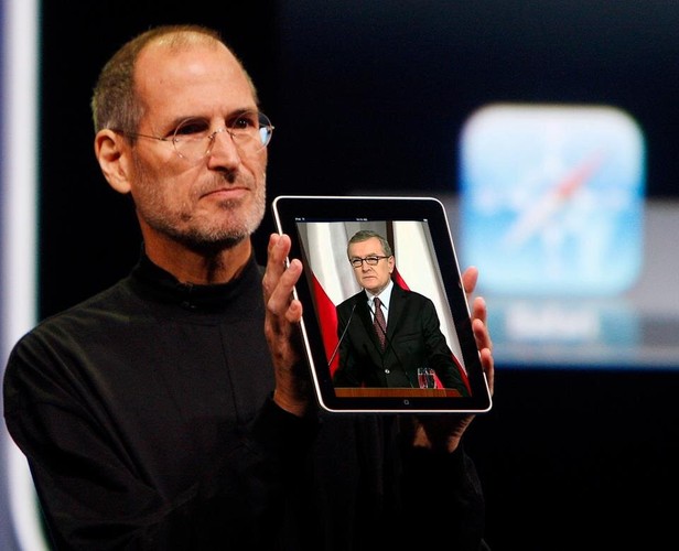 Kaczyński z tabletem. Gliński na tablecie. Pierwsze memy w internecie