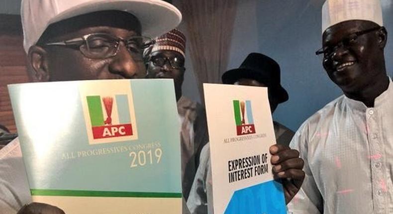 Group buys APC's N45m forms for President Muhammadu Buhari to contest in 2019