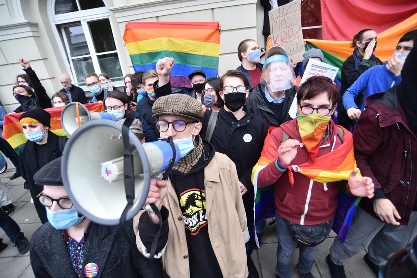 Protest studentów w Warszawie