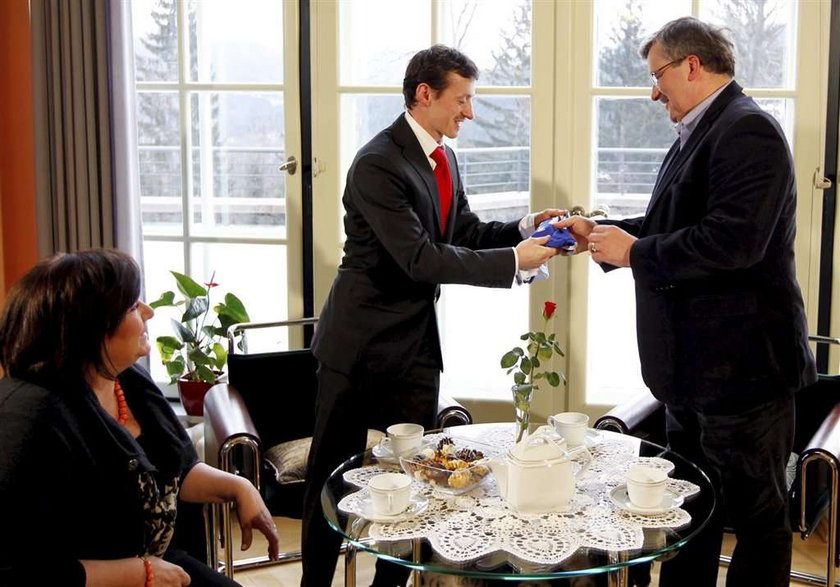 Prezydent spotkał się z Małyszem