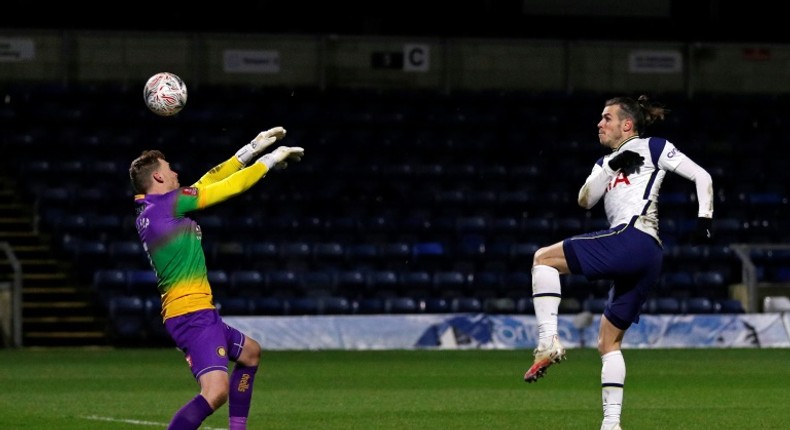 Gareth Bale (right)scored in Tottenham's 4-1 FA Cup win at Wycombe