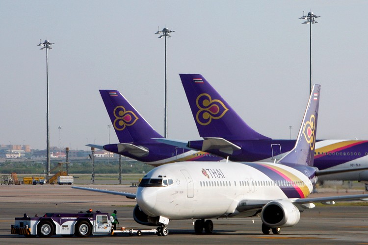 10. miejsce zajęły tajlandzkie linie lotnicze: Thai Airways International