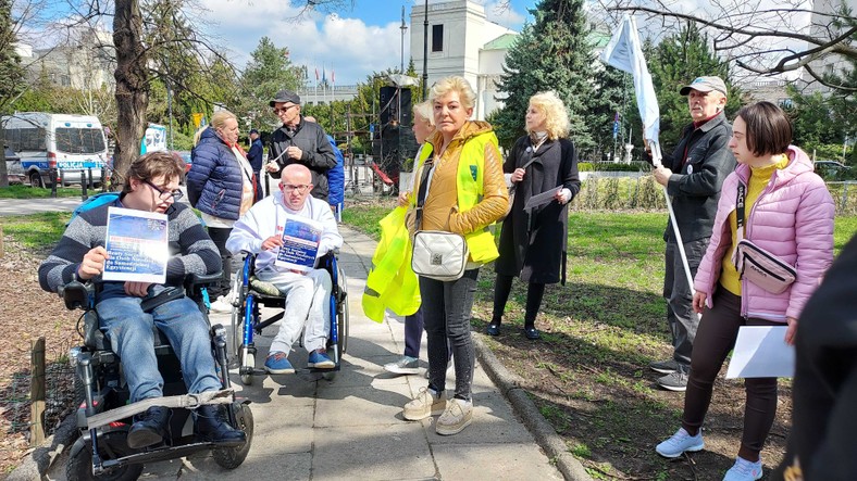 Zbiórka przed protestem