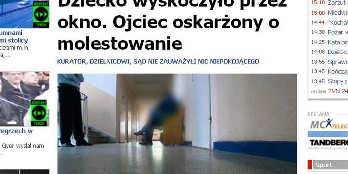 Dramat! 8-latka wyskoczyła z okna. Ojciec ją molestował?