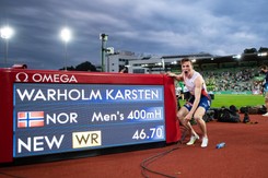 Karsten Warholm pobił rekord świata w biegu na 400 m ppł