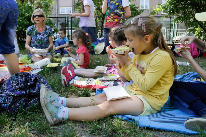 Uczniowie ze Szkoły Podstawowej nr 58