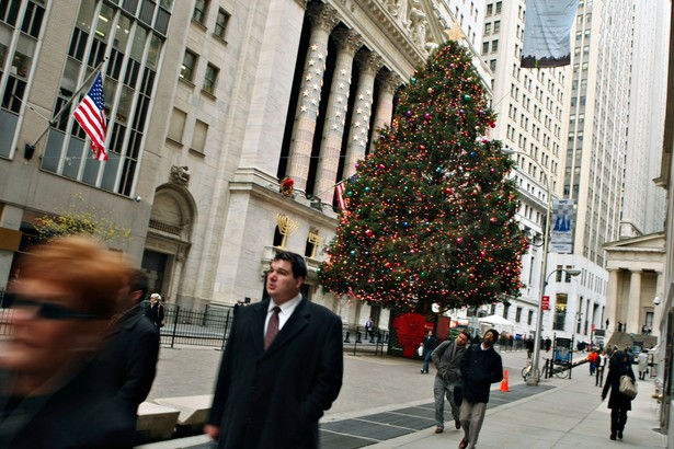 Na Wall Street czekają na odbicie indeksów w górę. Fot. Blomberg