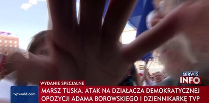 Spięcie na marszu z ekipą TVP i legendą opozycji w PRL. Stacja mówi o ataku. Opozycjonista nie przejął się sytuacją