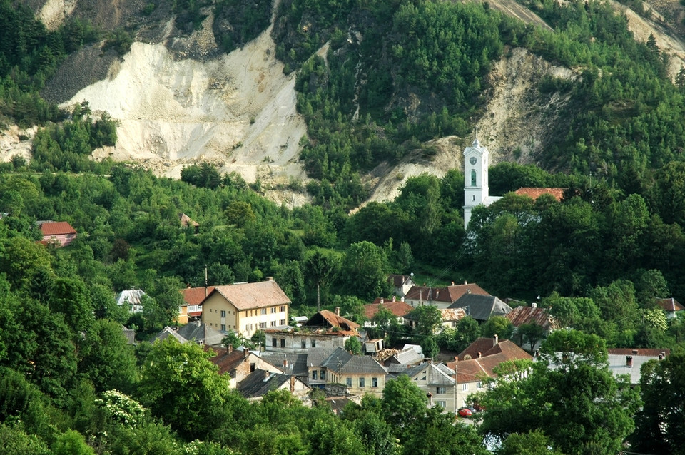 Krajobraz górniczy Roșia Montană, Rumunia