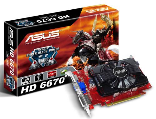 ASUS Radeon HD 6670 z pamięci GDDR3 1 GB (EAH6670/DI/1GD3) 