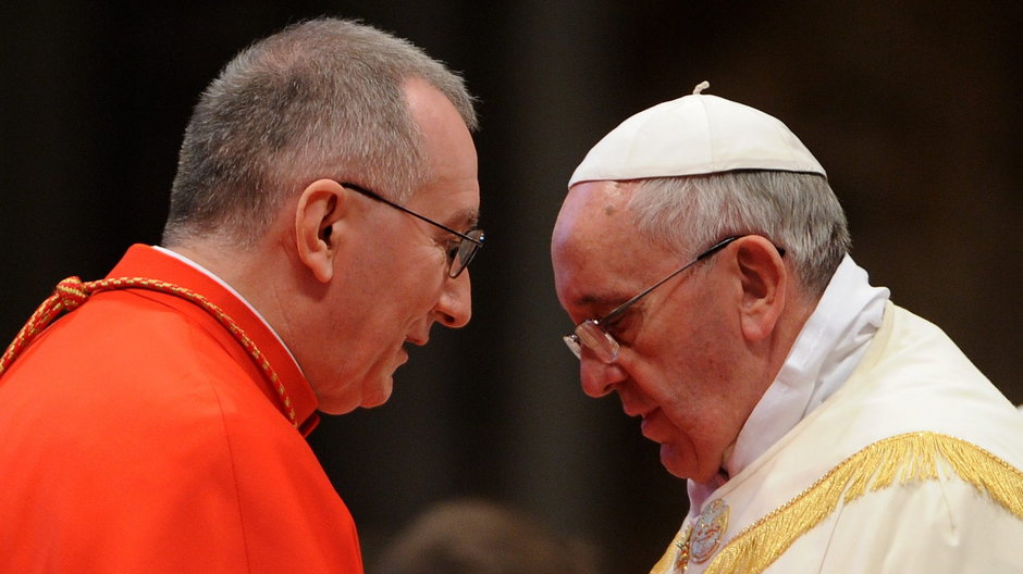 Kard. Pietro Parolin i papież Franciszek w 2014 r.
