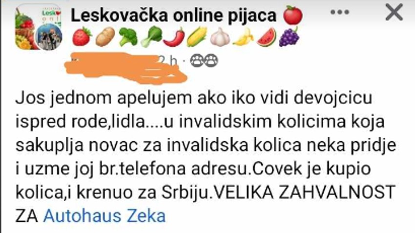 Apel za devojcicu
