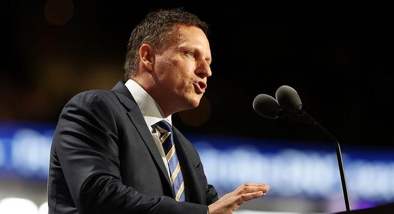 Peter Thiel backed Donald Trump in the 2016 election and spoke at the Republican National Convention. Now JD Vance, who Thiel also supported, could be the next vice president.Joe Raedle/Getty Images