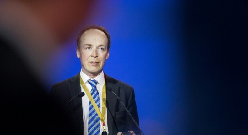 Jussi Halla-aho won the vote after arguing that the party had to pursue its policies more aggressively