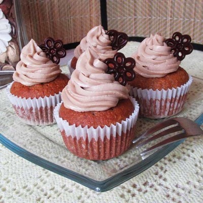 Kávés-kókuszos cupcake