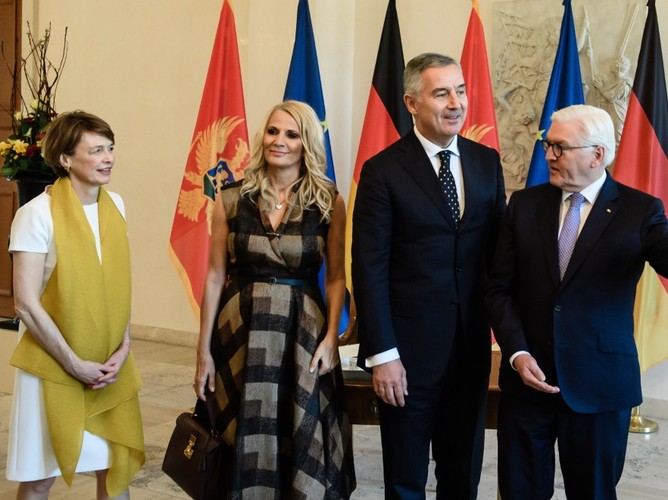 Elke Buedenbender, Lidija Kuc, Milo Dukanovic i Frank-Walter Steinmeier