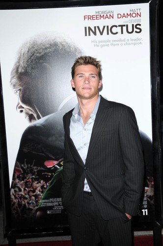 Scott Eastwood na premierze filmu ojca – 'Invictus' (2009)