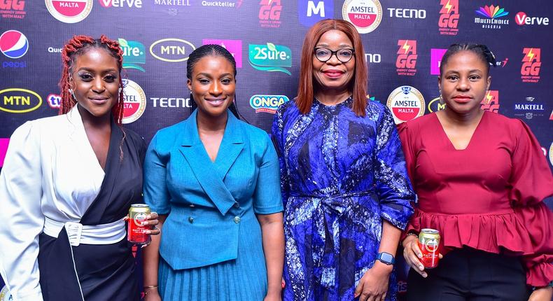 L-R: Maire Abia-Bassey, Brand Manager, Amstel Malta; Dr Busola Tejumola, Executive Head of Content and West Africa Channels, MultiChoice Nigeria; Doris Ohanugo, Executive Head Dstv Media Sales, and Elohor Olumide-Awe, Portfolio Manager - Adjacencies, Nigerian Breweries Plc, at the Multichoice Press Conference for AMVCA 9 held in Lagos.