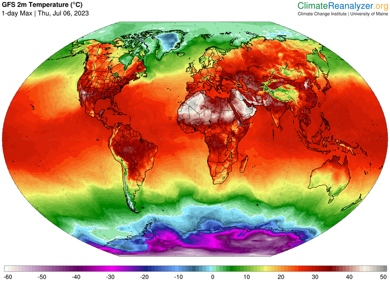 W wielu krajach północnej Afryki i Bliskiego Wschodu temperatura przekracza 50 st. C