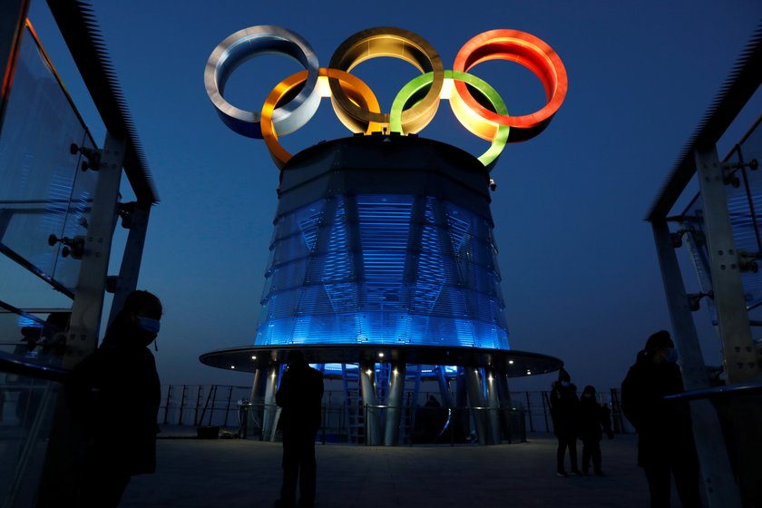 An organised media tour to the Olympic Tower