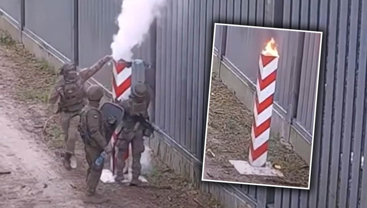 Incydent na granicy z Białorusią. Nawet płot ich nie powstrzymał. Szokujące nagranie