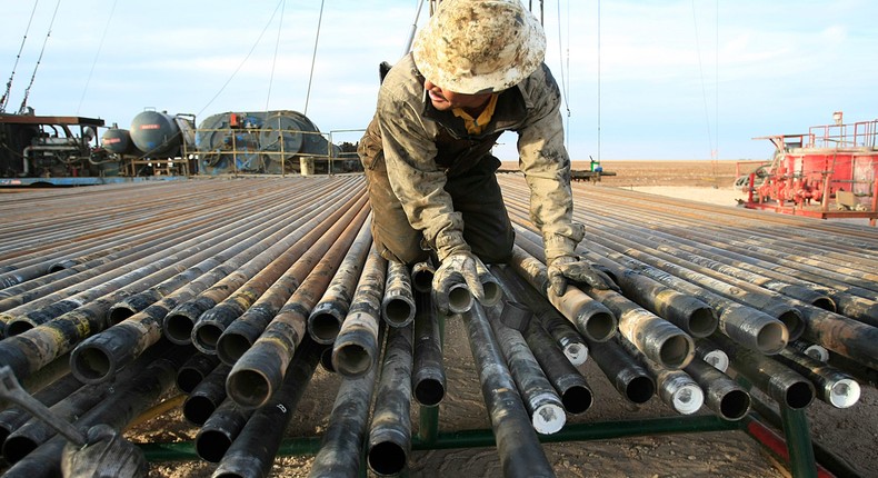 An oilfield worker.