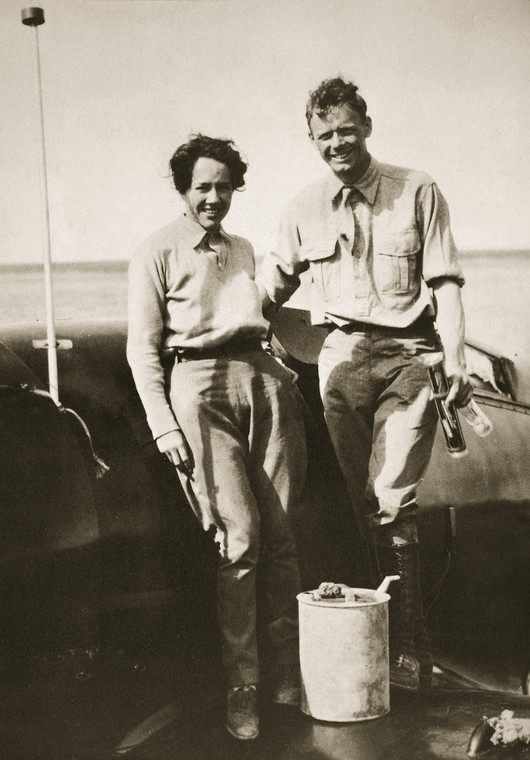 Charles Lindbergh i jego żona Anne
