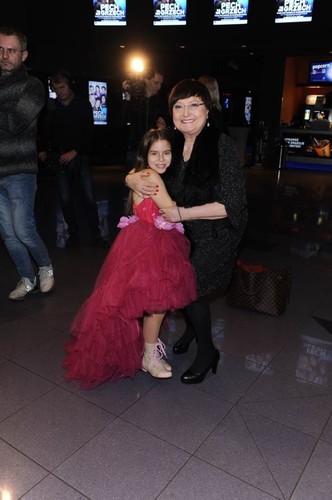 Krystyna Tkacz i Julia Kustowna premierze filmu 'Pech to nie grzech' 17 grudnia 2018