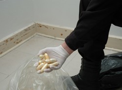 Pół miliona złotych przemycali w żołądkach