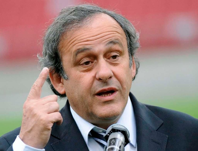 Michel Platini i Joanna Mucha