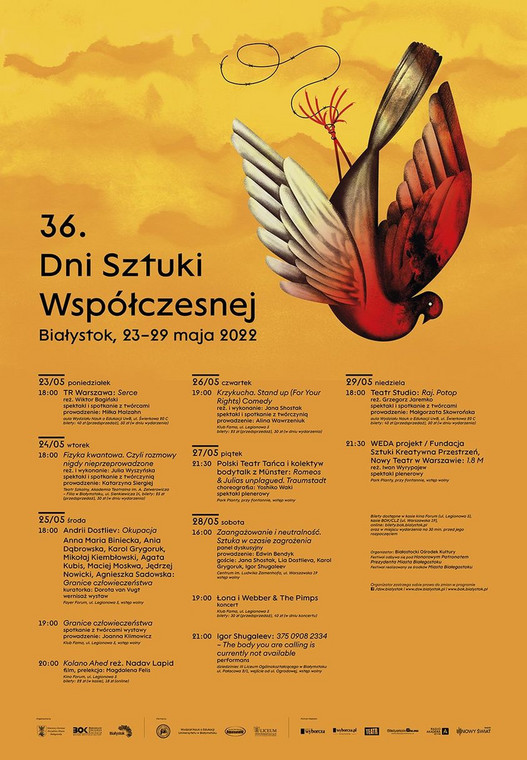 Program 36 Dni Sztuki Współczesnej w Białymstoku 