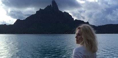 Grażyna Szapołowska przywitała Nowy Rok wyspach Bora Bora