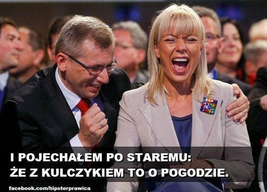 mem z Elżbietą Bieńkowską / Hipster prawica