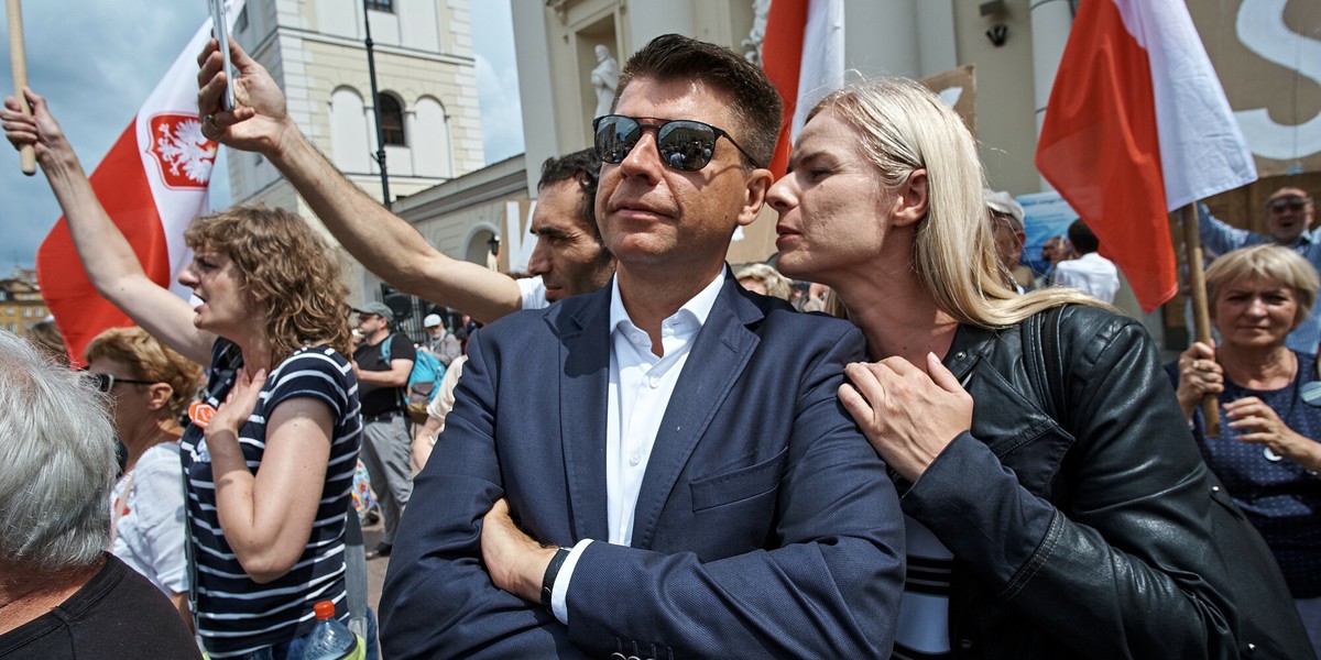 Ryszard Petru i Joanna Schmidt w 2018 r.