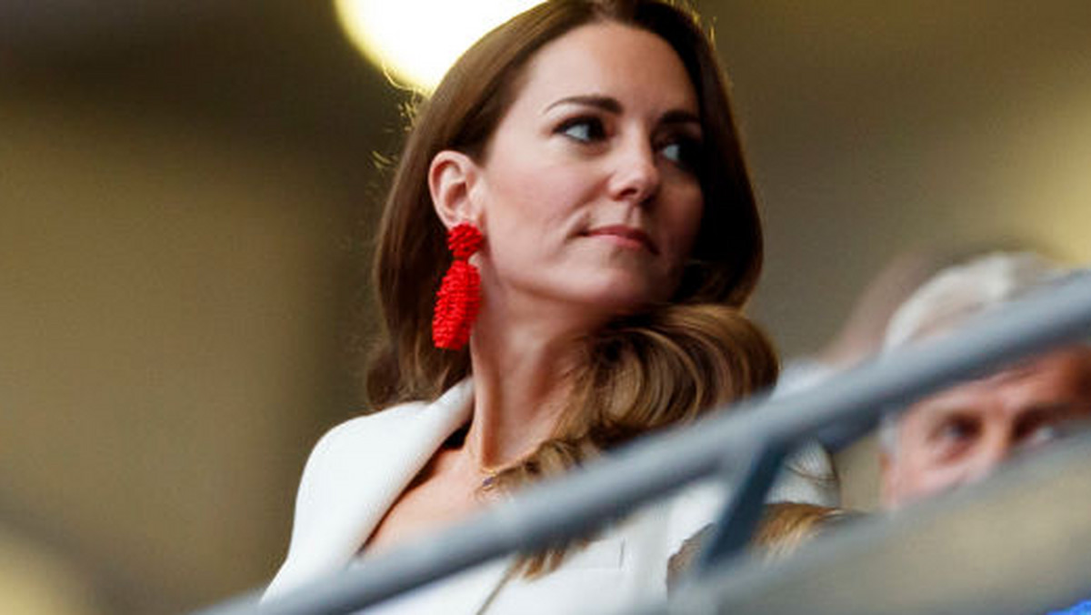 Kate Middleton na stadionie Wembley podczas meczu Anglia-Włochy