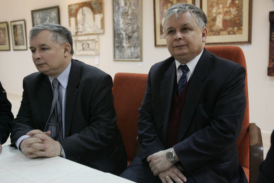 Jarosław Kaczyński i Lech Kaczyński